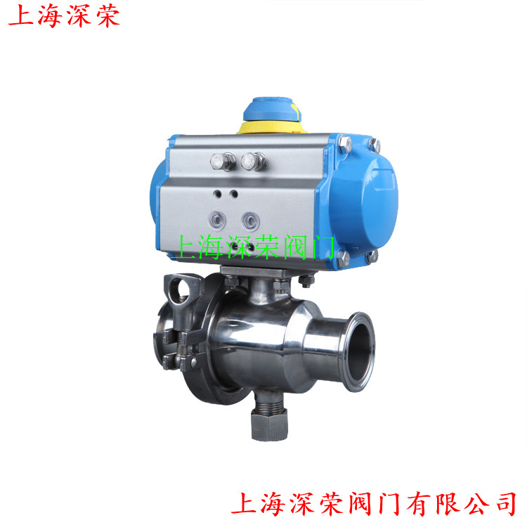 气动V型法兰球阀 VQ647气动法兰球阀
