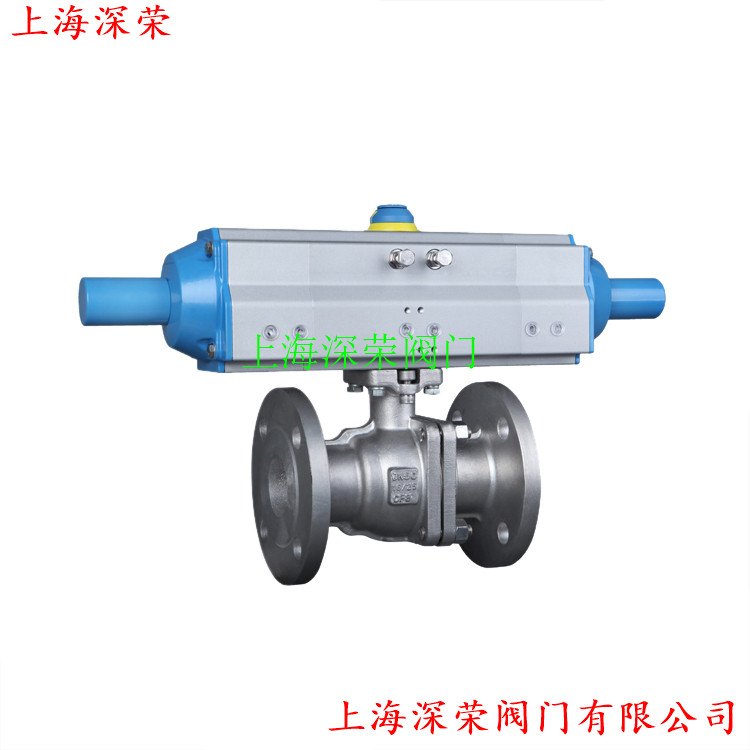 三段式气动法兰球阀
