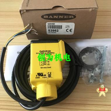 美国邦纳BANNER,光电开关Q45VR3R,全新原装现货，支持验货 Q45VR3R,光电开关,全新原装正品