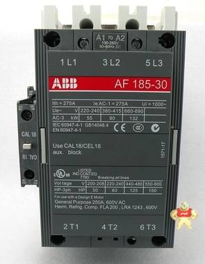 ABB全新原装交直流通用接触器AF1250-30-11 AF1250-30-11,接触器,交流器,控制器,继电器