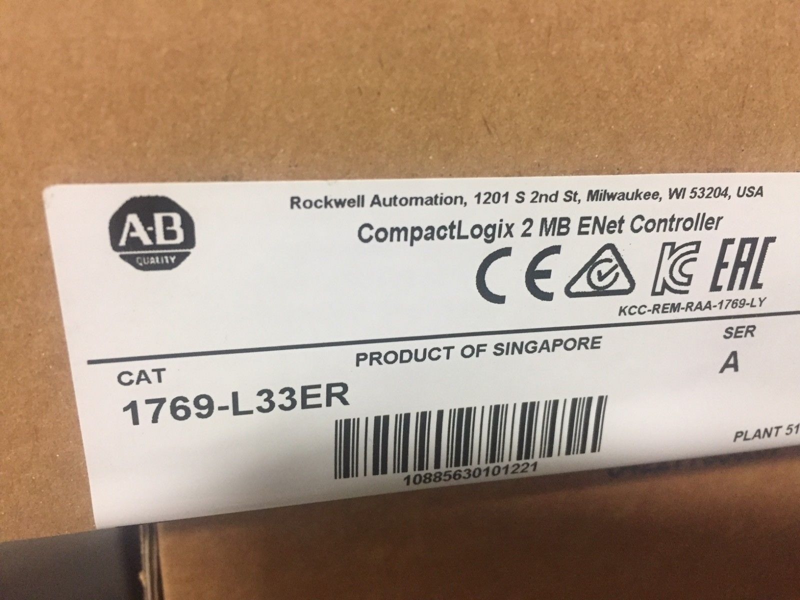 1769-L33ER模块 AB PLC控制器 罗克韦尔处理器