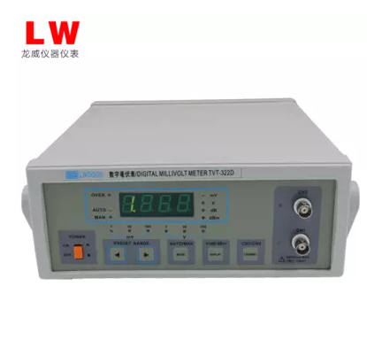 龙威LW-322D交流数字毫伏表双通道数显毫伏表100μV～400V