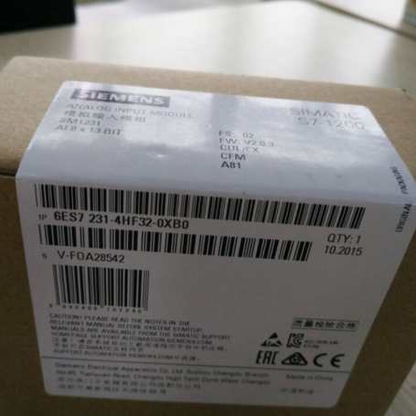 供应6ES7231-4HF32-0XB0 SM1231 模拟量输入模块 8AI 13位分辩率