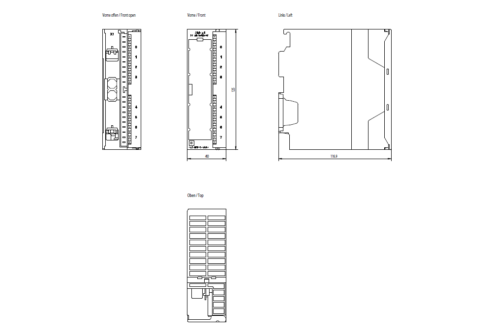 西门子 SIMATIC S7-300，数字输入 SM 321 6ES7321-1FF01-0AA0