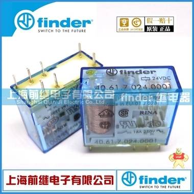 finder 芬德继电器 40.61S 24VDC 40.61.7.024.0001 16A 继电器 40.61S,finder继电器,40.61.7.024.0001,40.61S 24VDC,芬德继电器