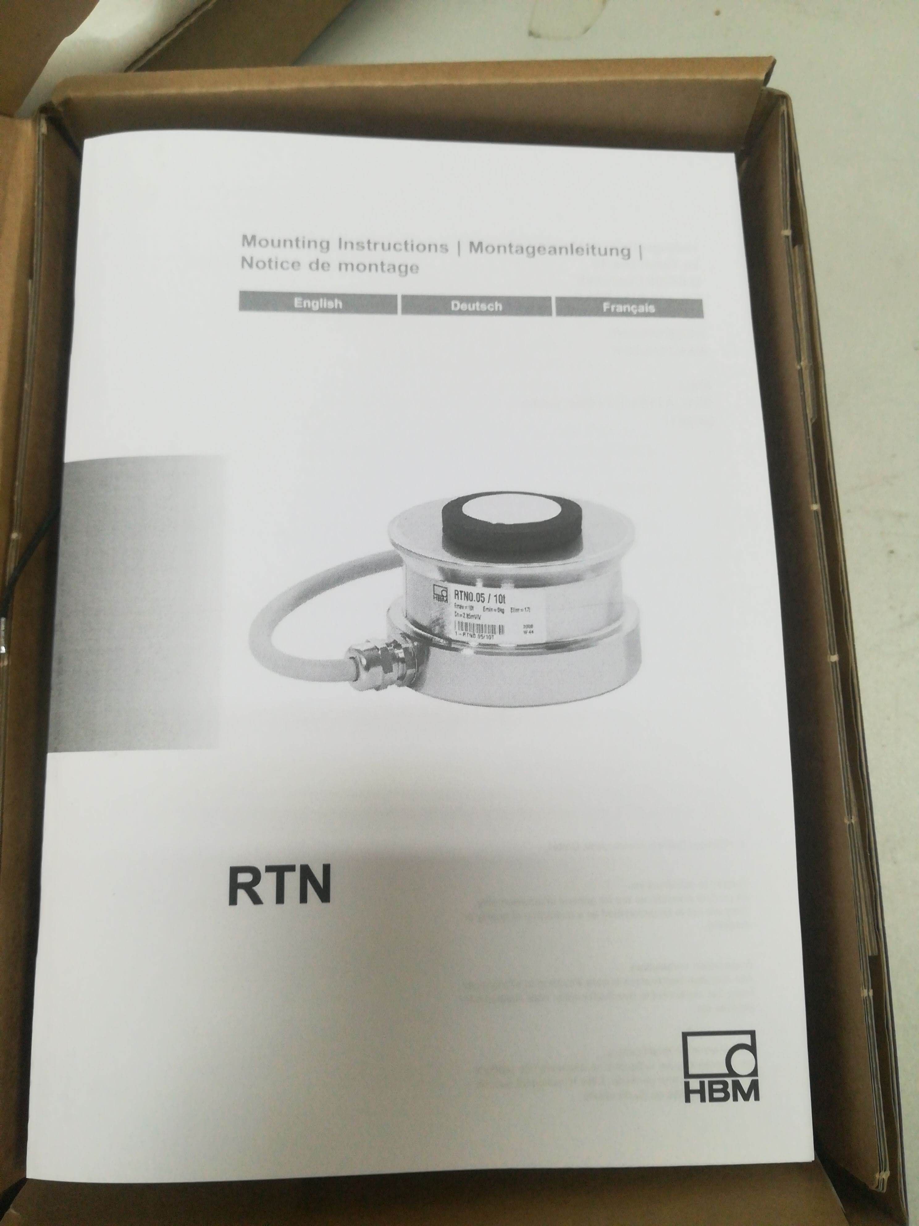 德国HBM RTN0.05/10T 1-RTN0.05/10T称重传感器