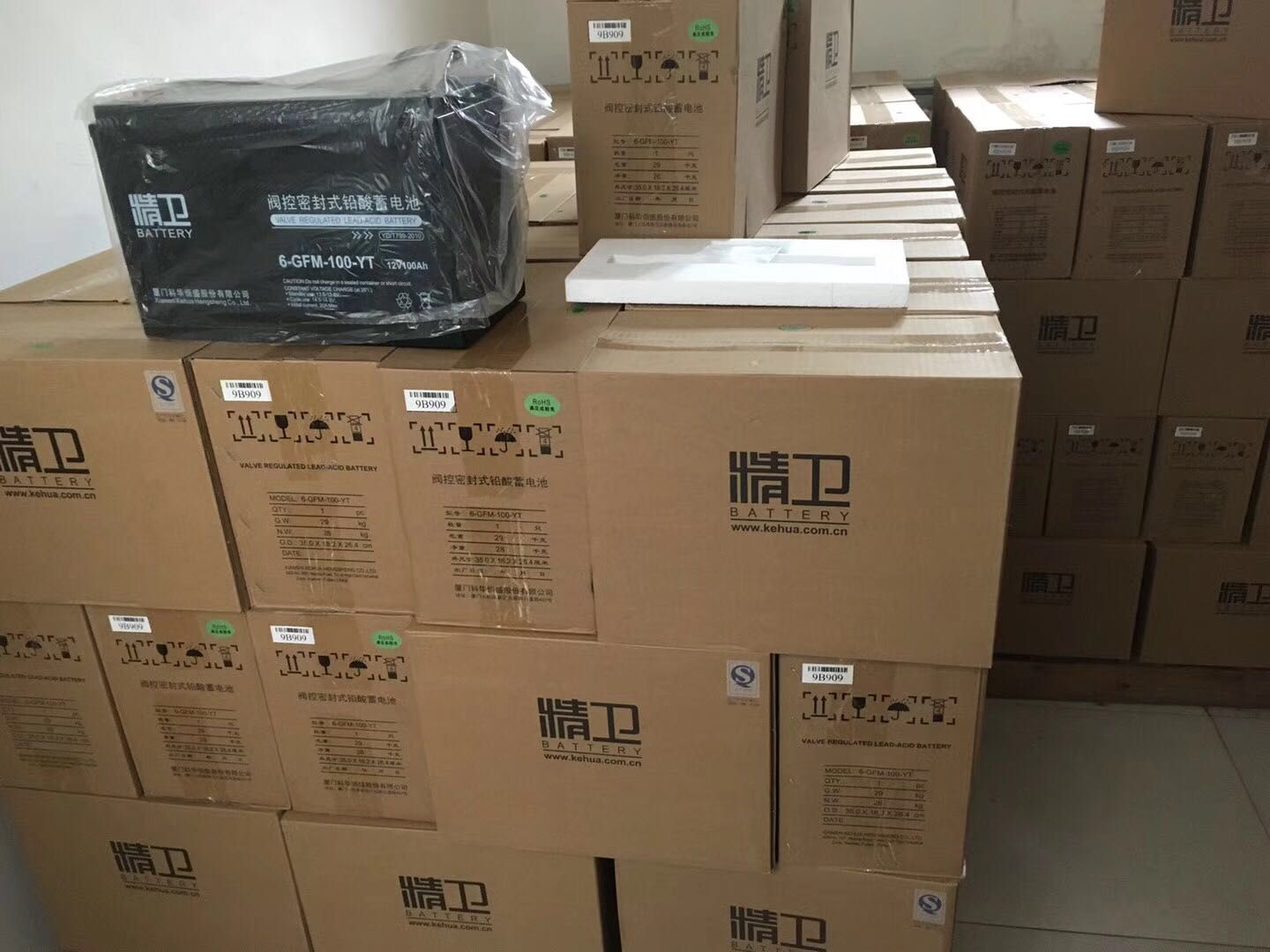 科华蓄电池6-GFM-100参数价格