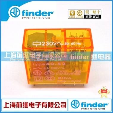 finder/芬德繼電器40.52.8.230.0000（40.52 230VAC）上海代理finder繼電器 40.52.8.230.0000,40.52 230VAC,finder繼電器,芬德繼電器