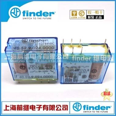 finder/芬德继电器40.52.9.024.0000（40.52 24VDC）上海代理finder继电器 40.52.9.024.0000,40.52 24VDC,finder继电器,芬德继电器