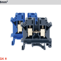 GK 系列通用型接线端子 GK 6：通用型接线端子，额定截面积 6mm2,灰色