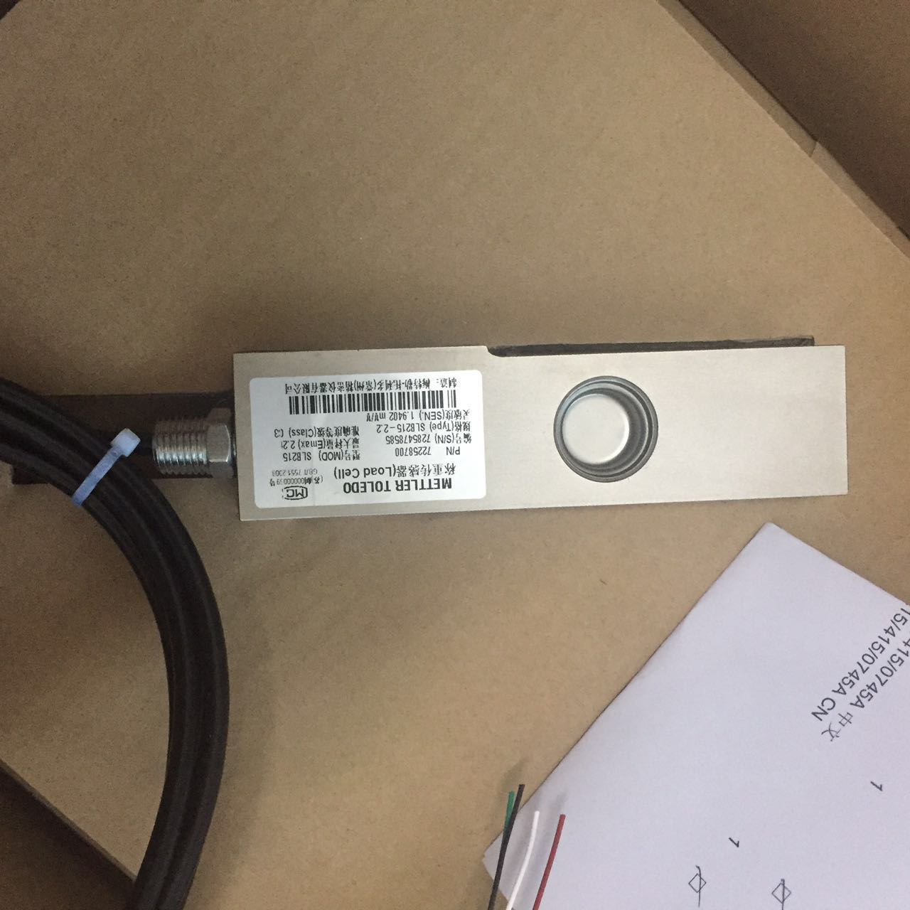 SLB215-4.4T梅特勒托利多称重传感器SLB-2.2T/1.1T/550KG/220KG