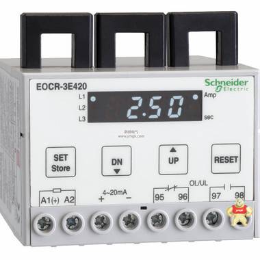 施耐德EOCR3E420-WR6电子式过电流继电器 施耐德,韩国三和,韩国SAMWHA,电子式继电器,EOCR-3E420