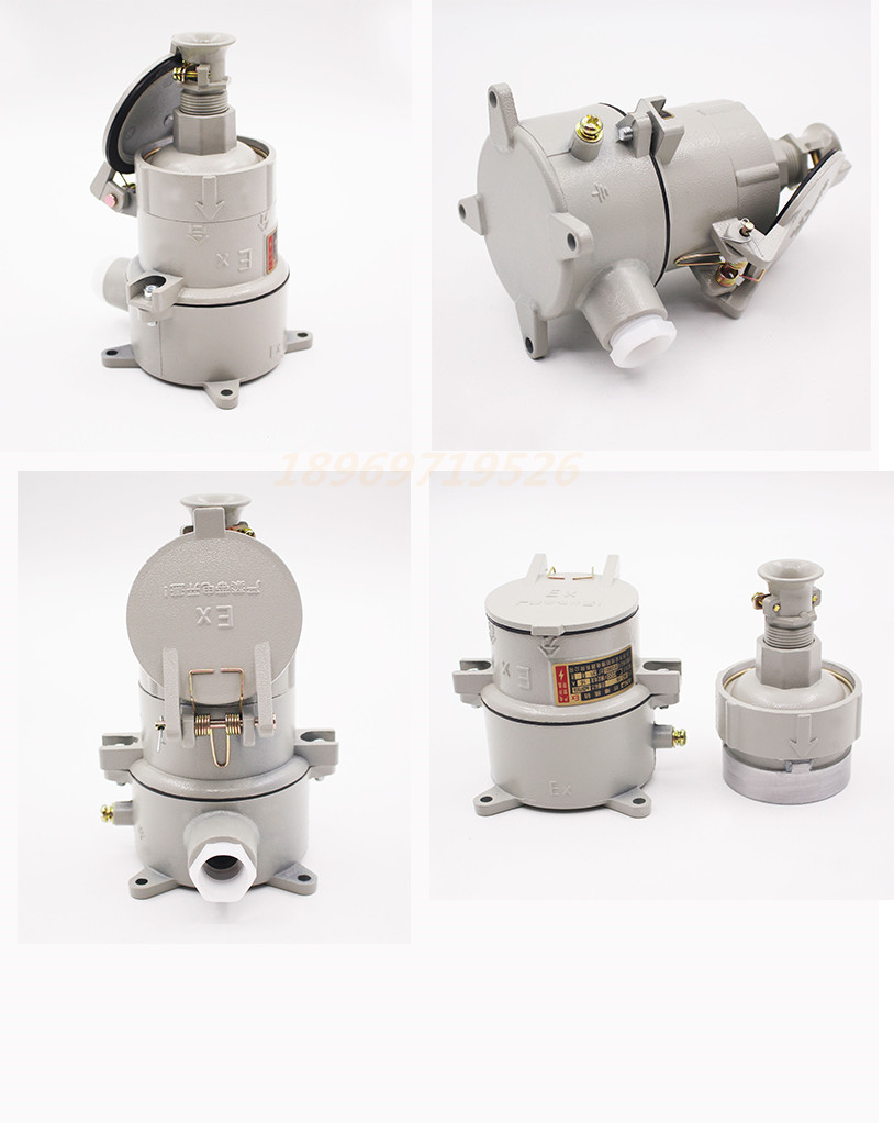 厂家直销防爆插销直插斜插AC-15/220V/380V三芯五芯防爆插座插头 防爆插销