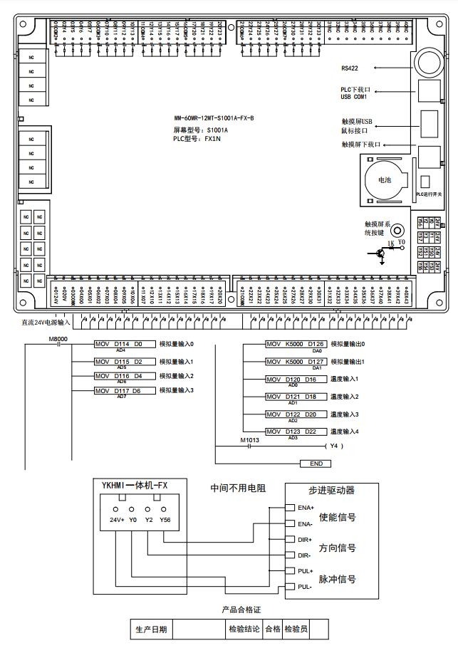 中达优控PLC触摸屏10寸一体机MM-60MR-12MT-S1001A-FX-B 工业人机,触摸屏PLC,PLC一体机,人机界面,中达优控