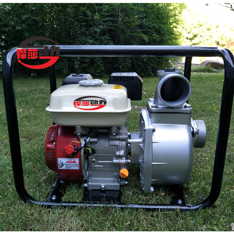 悍莎汽油机水泵4寸农业灌溉泵离心泵自吸式水泵4寸防汛水泵 悍莎