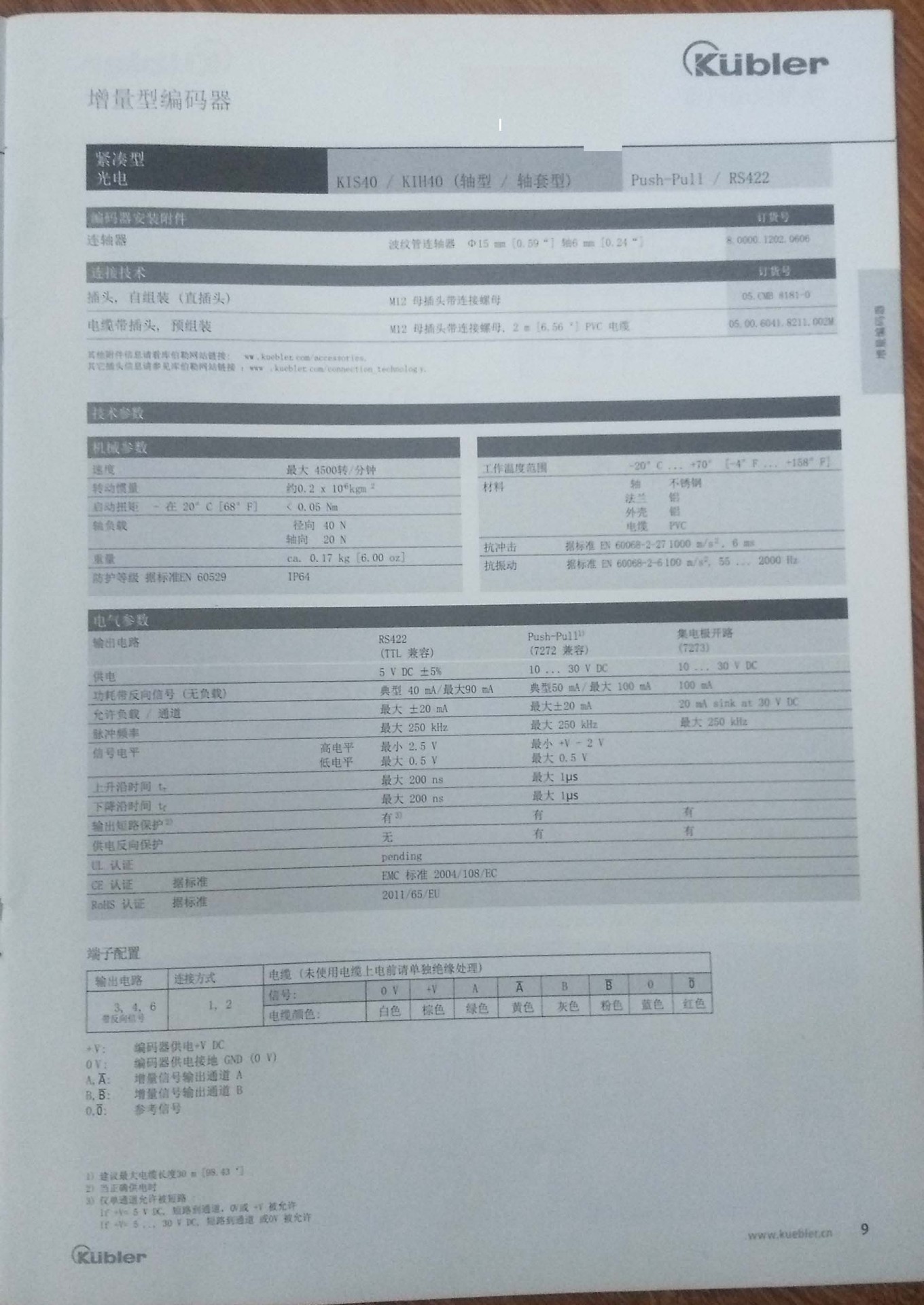 库伯勒8.KIS40.1332.1000编码器KUBLER现货供应 库伯勒,编码器KUBLER,编码器KUBLER