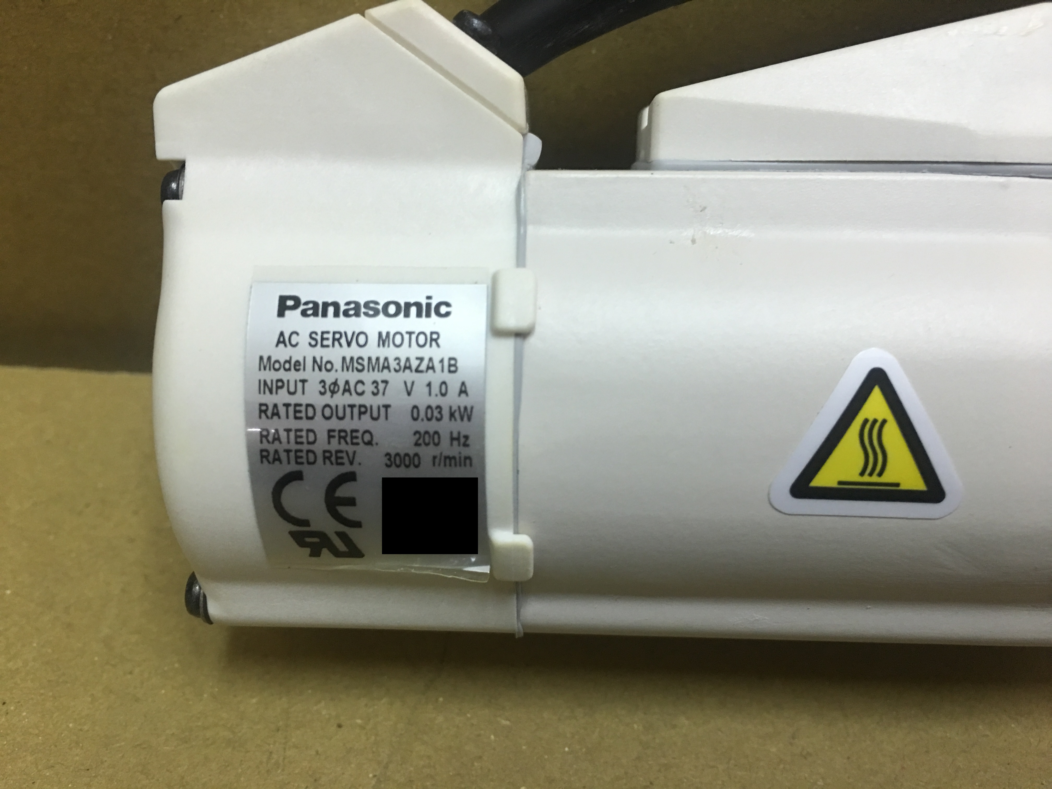 松下伺服电机Panasonic AC servo motor MSMA3AZA1B