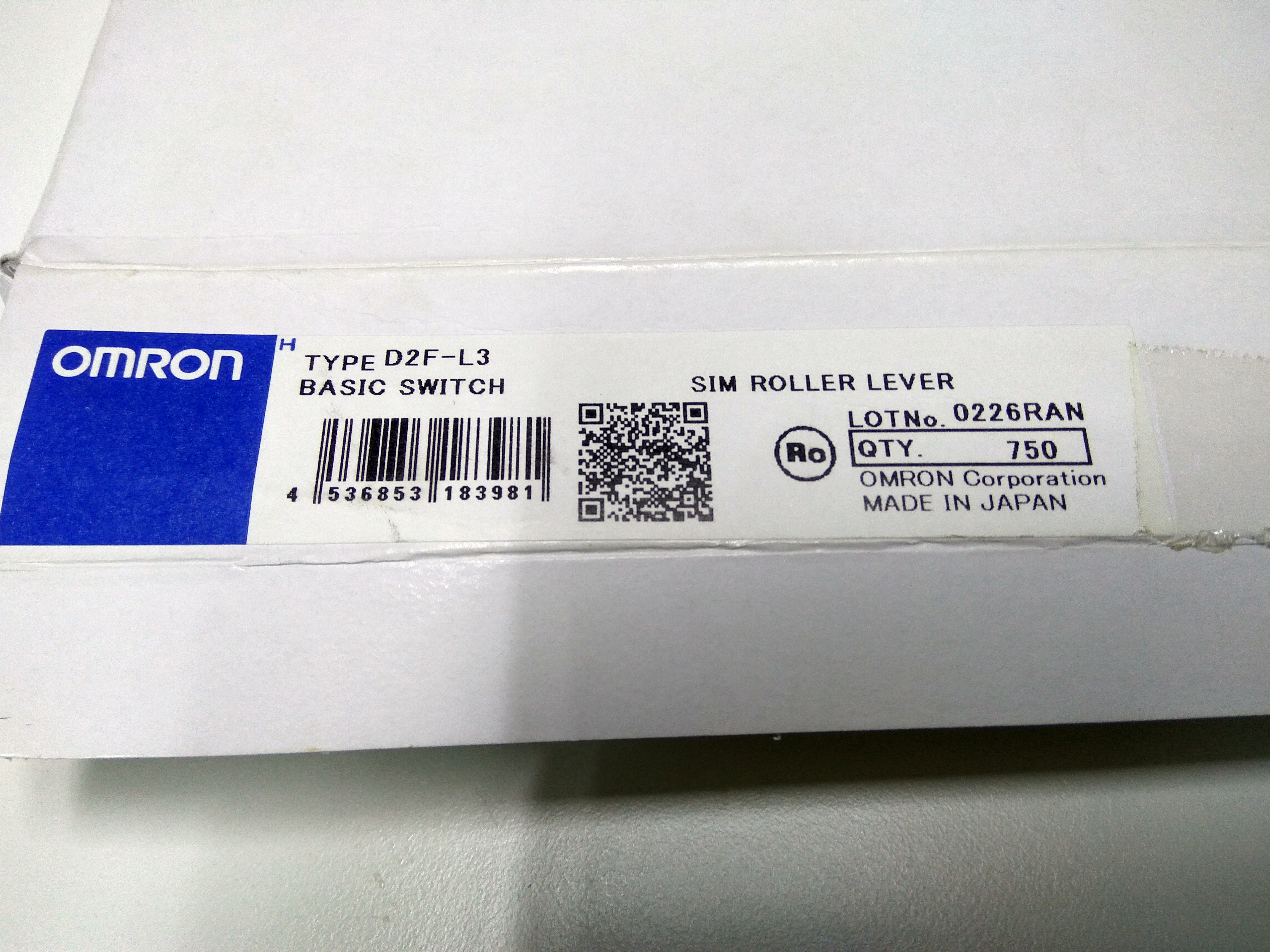 欧姆龙微动开关D2FC-F-7N(10M) D2F-,D2F-01FL,D2FC-F-7N,D2F-F,D2F-L