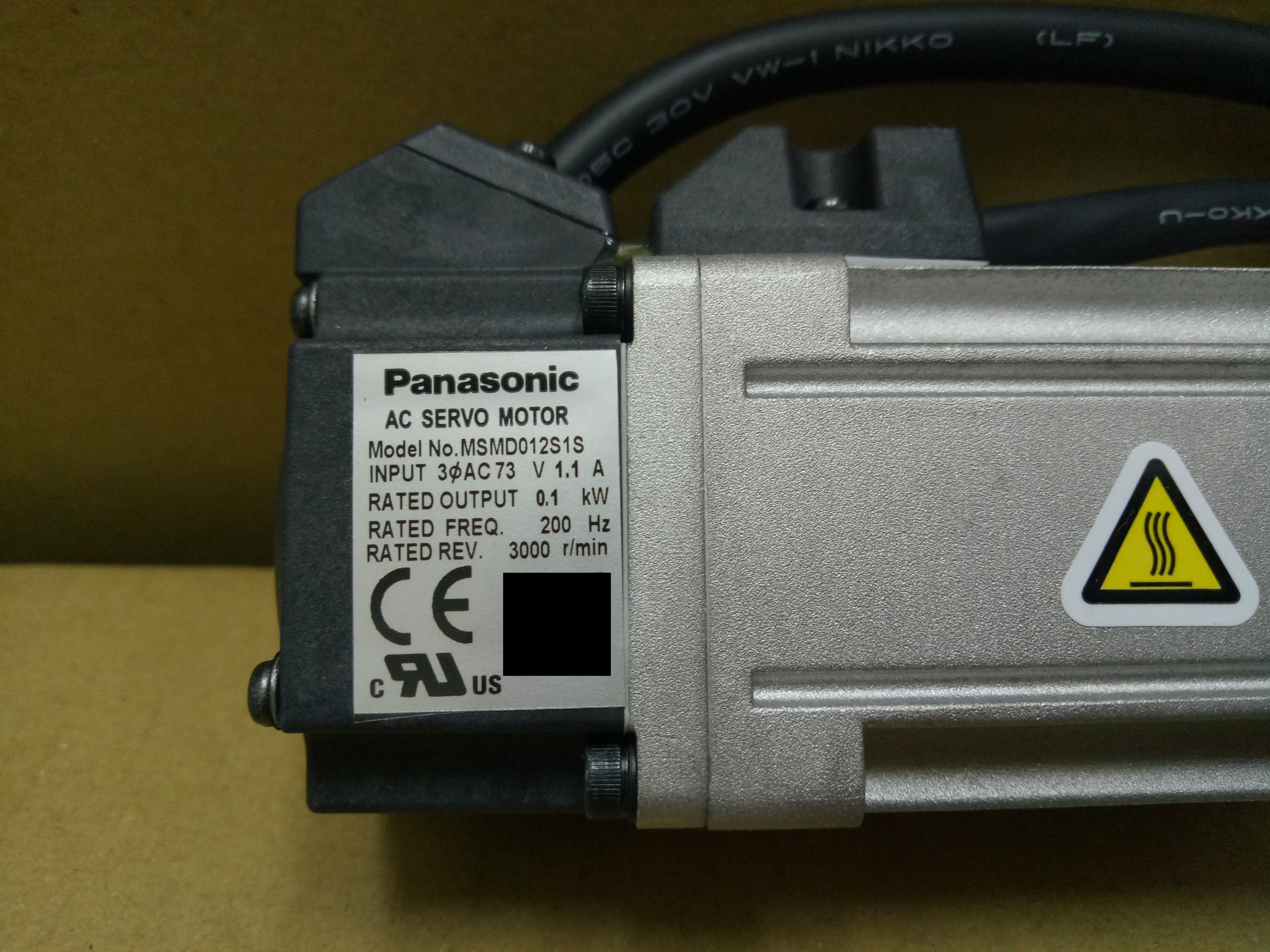 松下伺服电机Panasonic AC servo motor MSMD012S1S