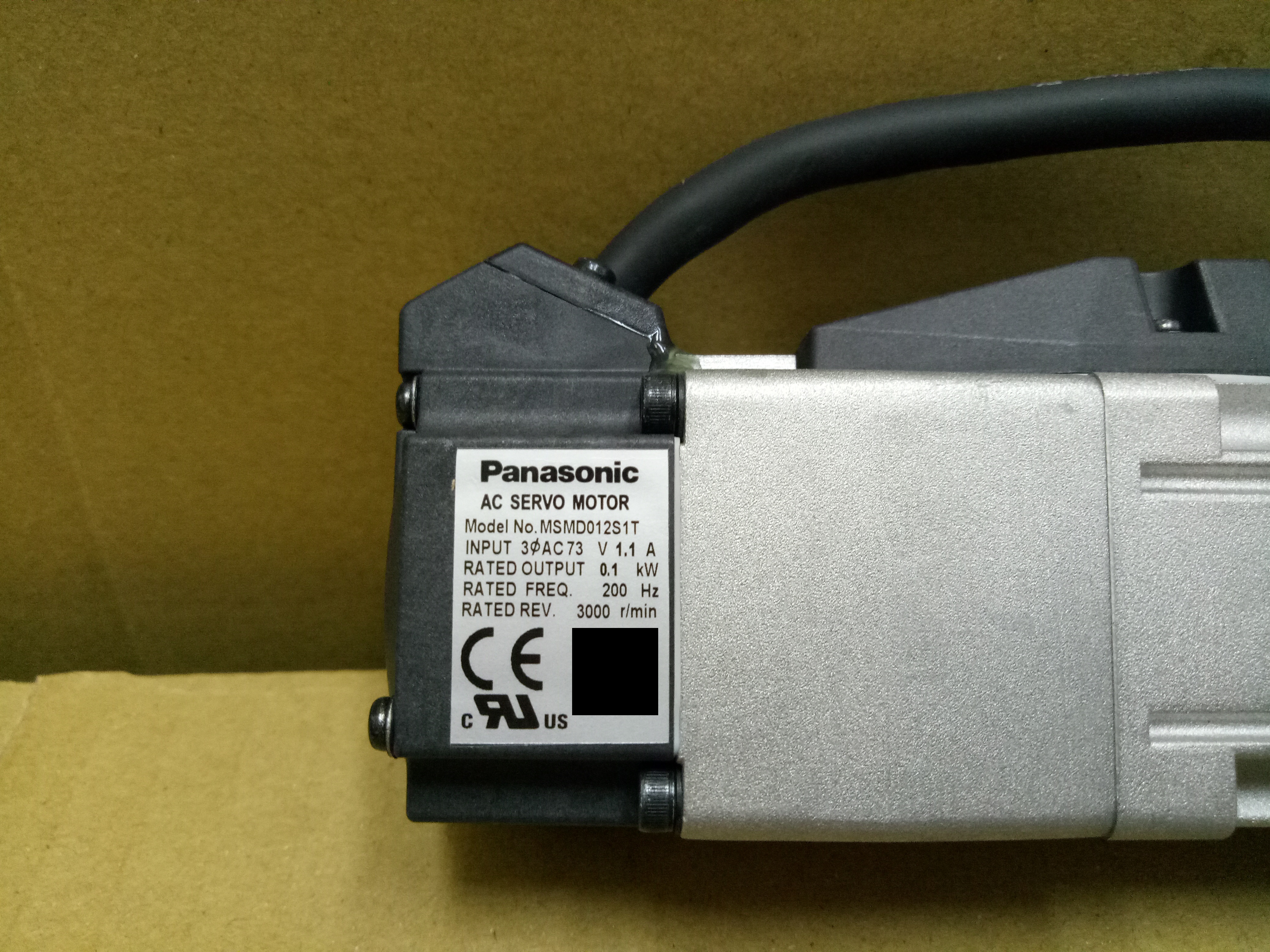 松下伺服电机Panasonic AC servo motor MSMD012S1T