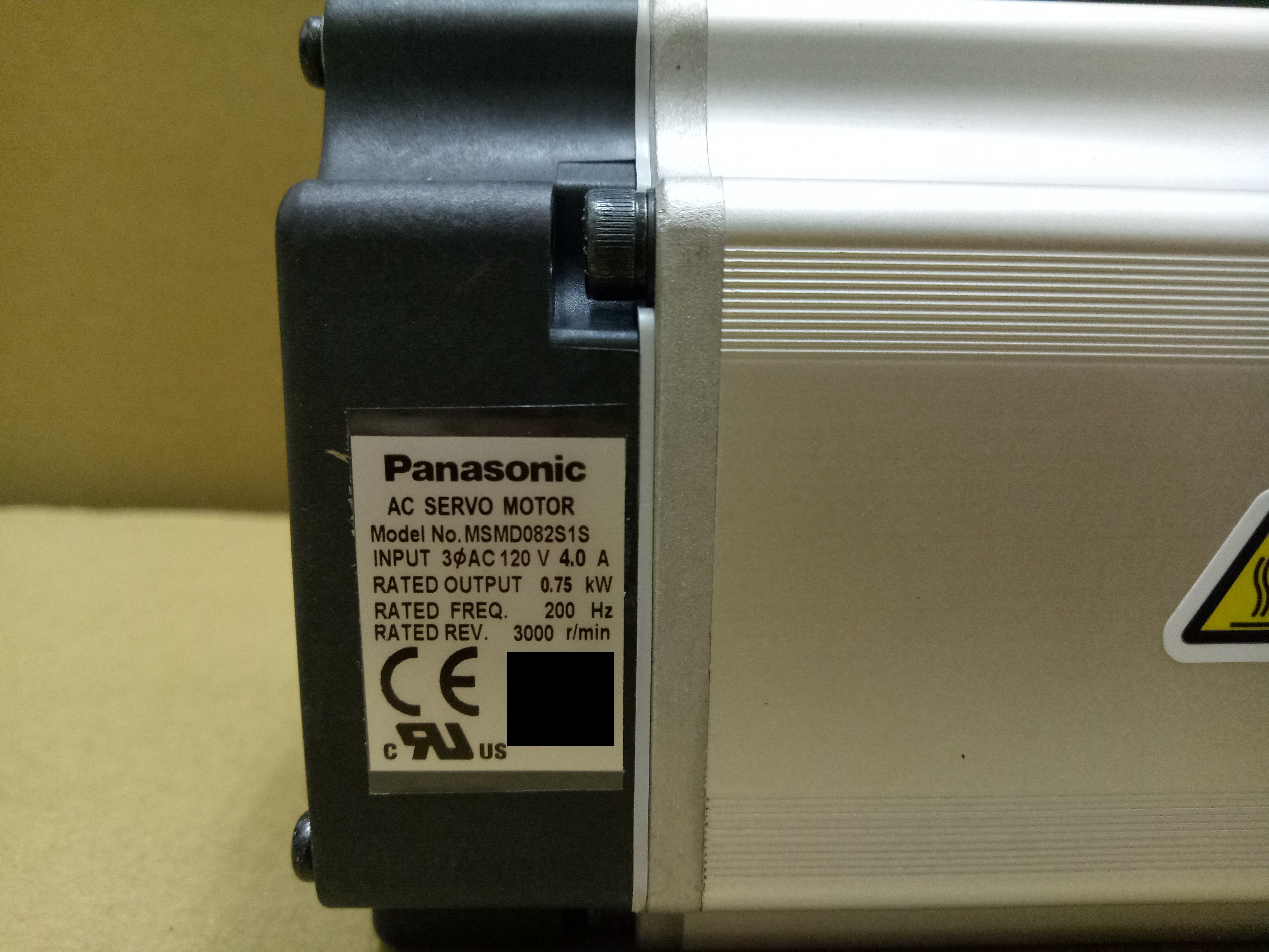 【明碼標價! 貨真價實~~】松下伺服电机Panasonic AC servo motor MSMD082S1S