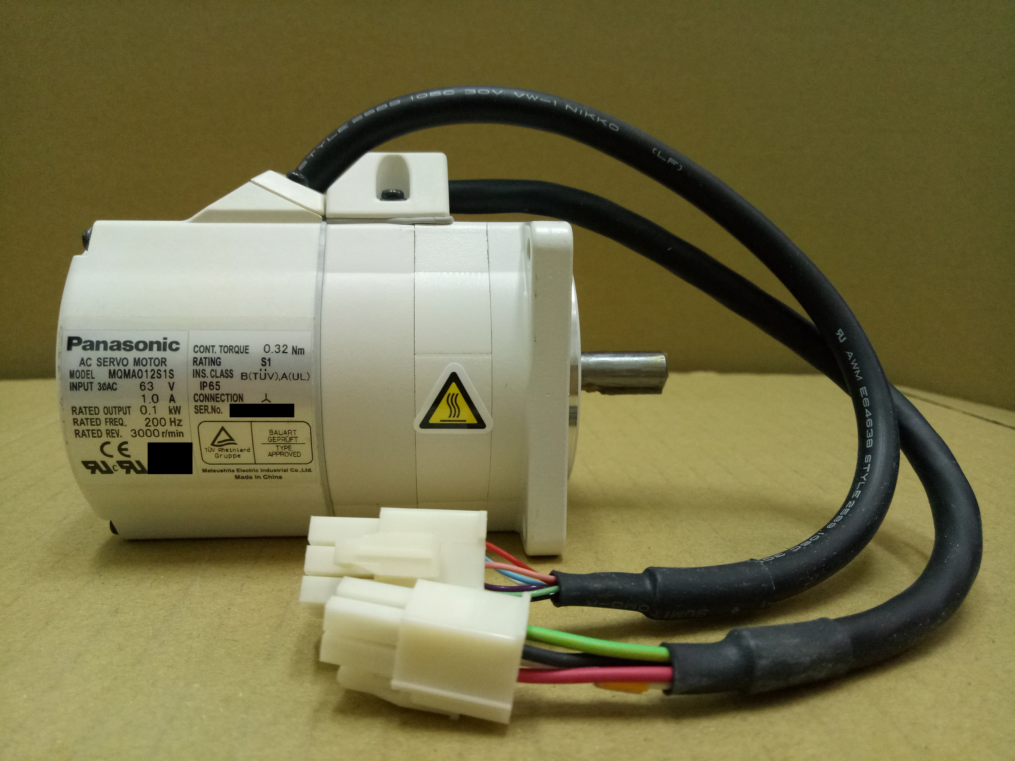 松下伺服电机Panasonic AC servo motor MQMA012S1S