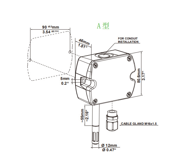 E+E 露点传感器 EE210 进口风道式风管式空气温湿度传感器 楼宇自控汇总