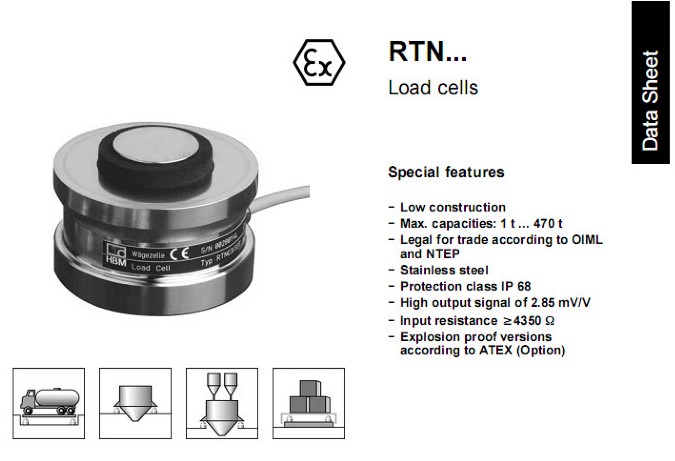 原装RTN0.05/33T德国hbm 钮环式1-RTN0.05/33T称重传感器 