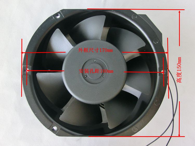TF17251HA2B鼠笼式电焊机轴流散热风机220/380V配电柜机箱扇15052 其他品牌