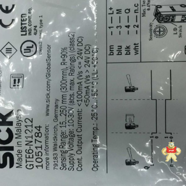 GTE6-N1212 光电开关 DADISICK/大迪施克 全新原装现货 现货供应 GTE6-N1212,全新,施克