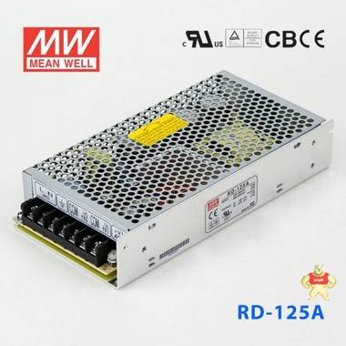 台湾明纬RD-125-1224开关电源130W/12V 24V/3.7A双组两路输出 明纬电源125W,开关电源,台湾明纬电源,明纬开关电源,明纬双组开关电源