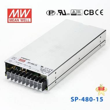 台湾明纬SP-480-24带PFC直流工控开关电源500W/24V/20A三年保固 明纬电源480W,明纬开关电源,台湾明纬开关电源,开关电源24V,PFC工控开关电源