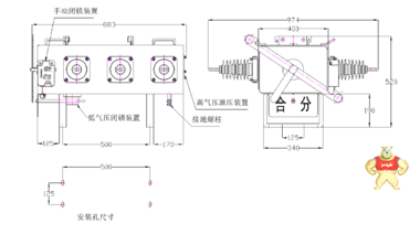 TYS-12/630 户外交流高压SF6负荷开关 户外交流高压SF6负荷开关,TYS-12/630,TYS-12/630 户外交流高压SF6负荷开关