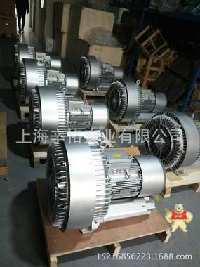 20KW漩涡式气泵 1110m3/h双段高压鼓风机 50KPA双级旋涡鼓风机 漩涡鼓风机