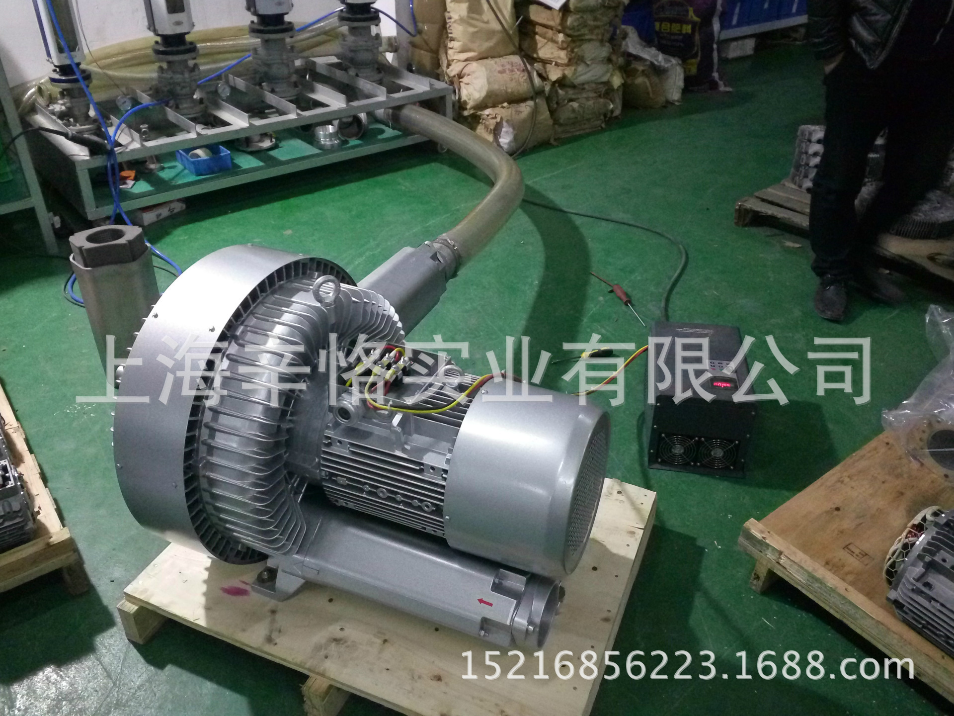 25KW漩涡式气泵 1110m3/h双段高压鼓风机 59KPA双级旋涡鼓风机 漩涡鼓风机
