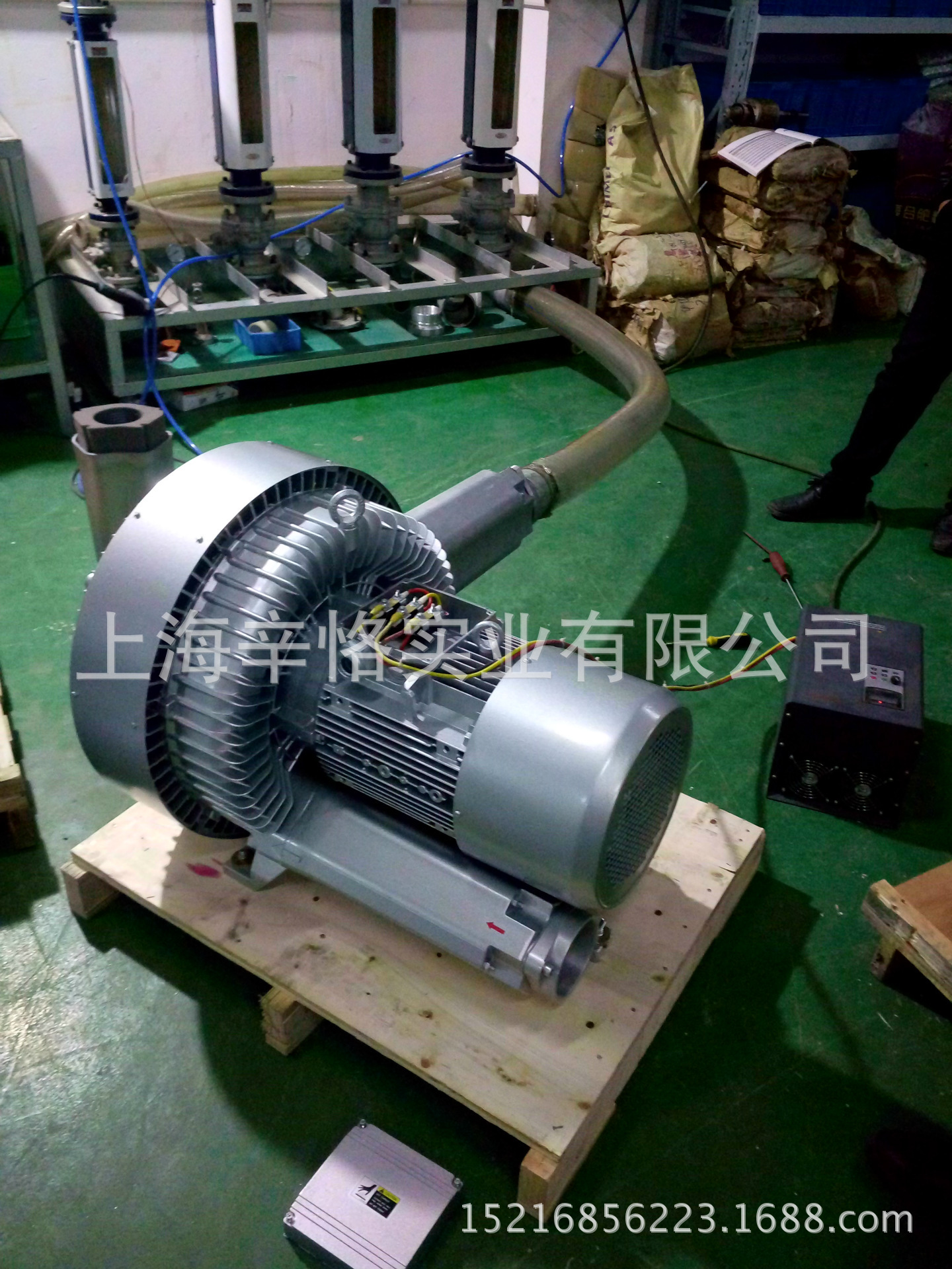 20KW漩涡式气泵 1110m3/h双段高压鼓风机 50KPA双级旋涡鼓风机 漩涡鼓风机