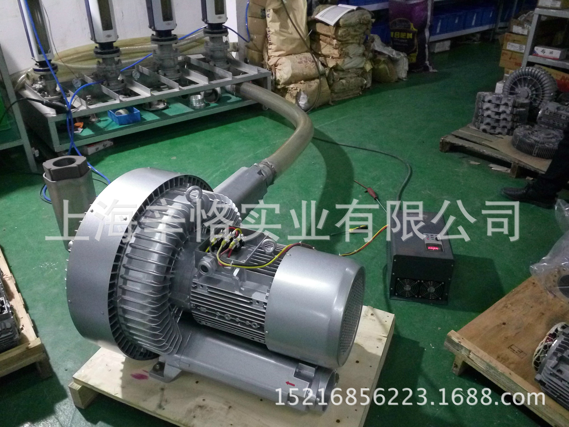 20KW漩涡式气泵 1110m3/h双段高压鼓风机 50KPA双级旋涡鼓风机 漩涡鼓风机