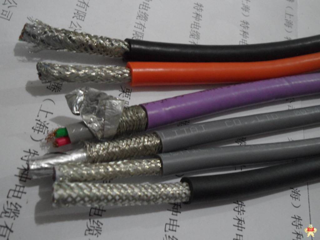 TPE伺服电机屏蔽拖链电缆 伺服电缆 伺服电缆,拖链电缆,伺服电机电缆,编码器电缆,柔性电缆