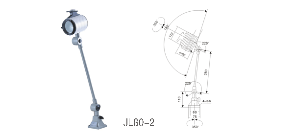 JL80-2卤钨泡机床工作灯 JL80-2,卤钨泡机床工作灯,机床工作灯,卤钨泡工作灯,工作灯
