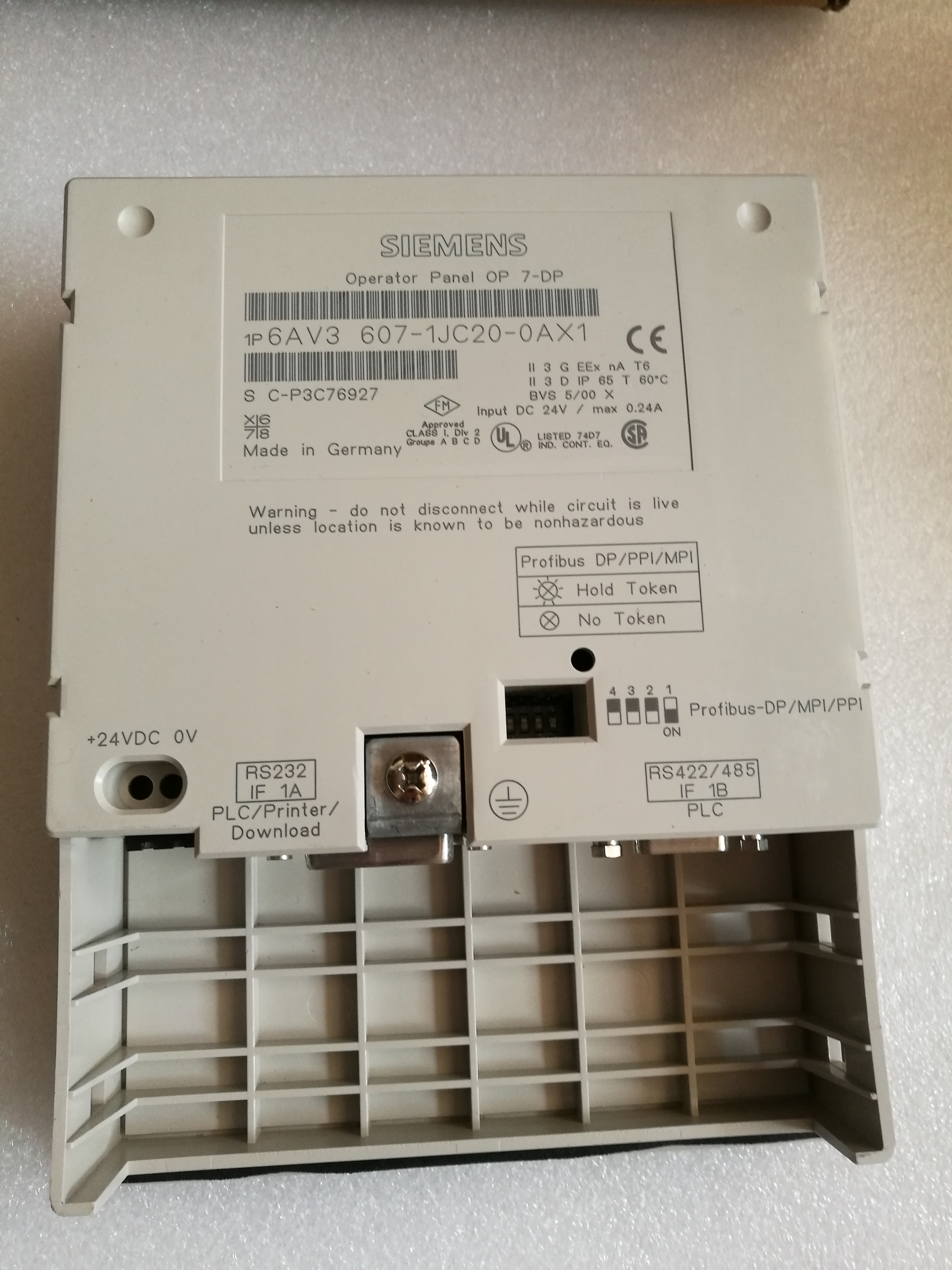 西门子 SIEMENS 触摸屏 6AV3607-1JC20-0AX1 SIMATIC OP7 西门子,SIEMENS,触摸屏,6AV3607-1JC20-0AX1,SIMATIC OP7