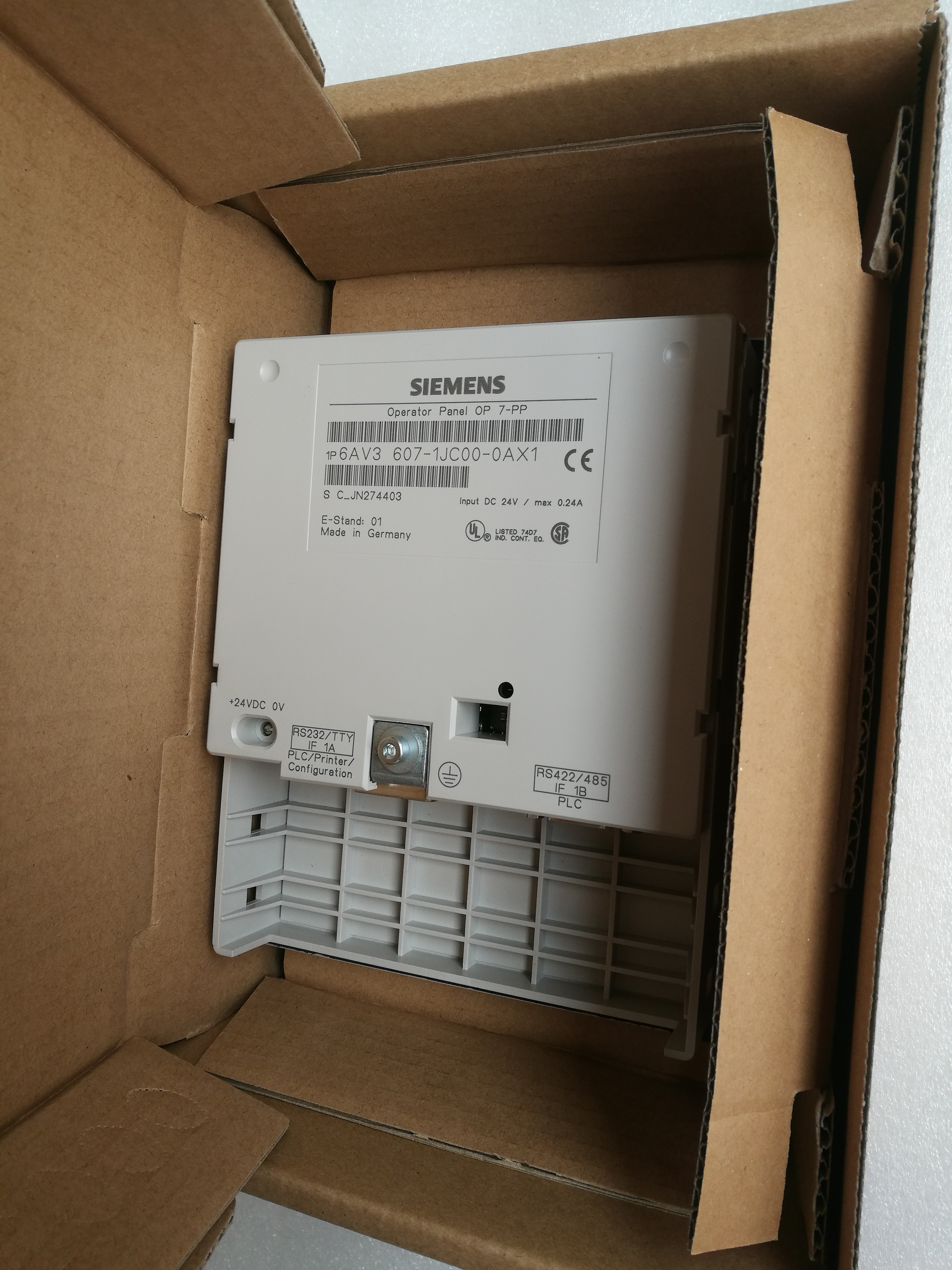 西门子 SIEMENS 触摸屏 6AV3607-1JC00-0AX1 6AV36071JC000AX1 OP7