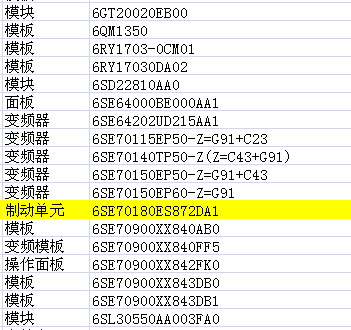 西門子SIEMENS制動單元6SE7018-0ES87-2DA1現(xiàn)貨供應(yīng)西門子,SIEMENS,制動單元,6SE7018-0ES87-2DA1,6SE7018-0ES87