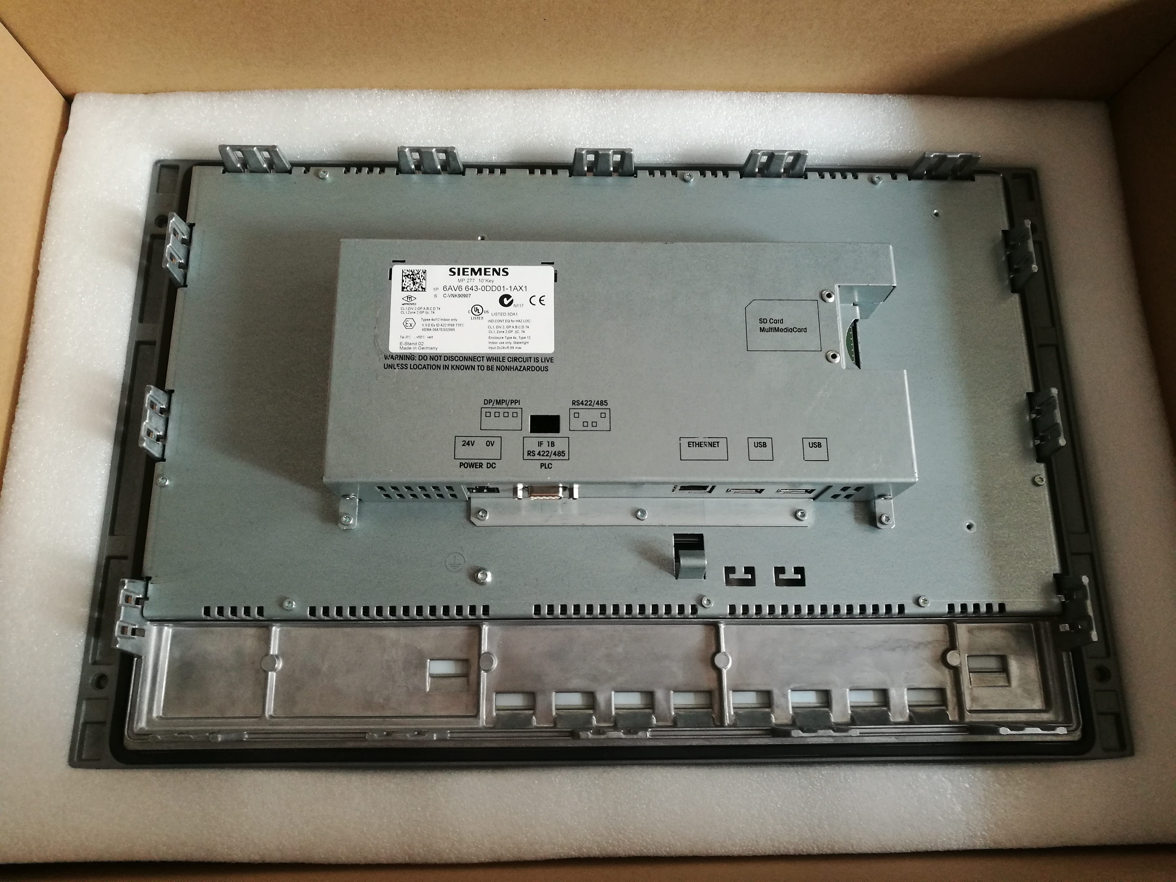 西门子 SIEMENS 触摸屏HMI 6AV6643-0DD01-1AX1 SIMATIC MULIT PANEL