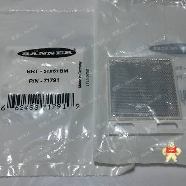 美国邦纳BANNER传感器反光板BRT-51X51BM全新原装 现货 BRT-51X51BM,反光板,全新原装正品,现货