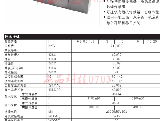 梅特勒 托利多SB-0.3T/0.5T/1T/2T/3T/5T/10T/15T/20T传感器 SB-0.5T,SB-2T,SB-5T,SB-10T,SB-20T