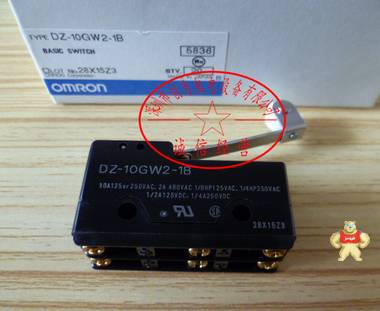 日本欧姆龙OMRON微动开关DZ-10GW2-1B传感器，全新原装正品现货 DZ-10GW2-1B,微动开关,传感器,现货