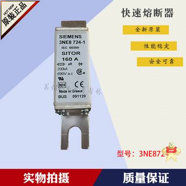 西门子SIEMENS快速熔断器 3NE8725-1 正品 3NE8725-1,西门子,SIEMENS,熔断器,保险丝
