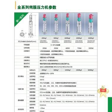 伺服压力机系统 轴承压装机,塑料衬套压装机,挂角套压装机,filter压装机,pulley压装机