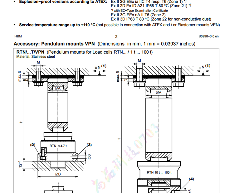 德国HBM RTN0.05-47T称重传感器 RTN0.05-22T,RTN0.05-33T,RTN0.05-47T,RTN0.05-68T,RTN0.05-100T