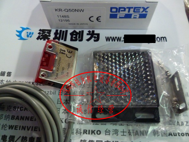 日本奥普士OPTEX光电开关KR-Q50NW,全新原装 KR-Q50NW,光电开关,传感器
